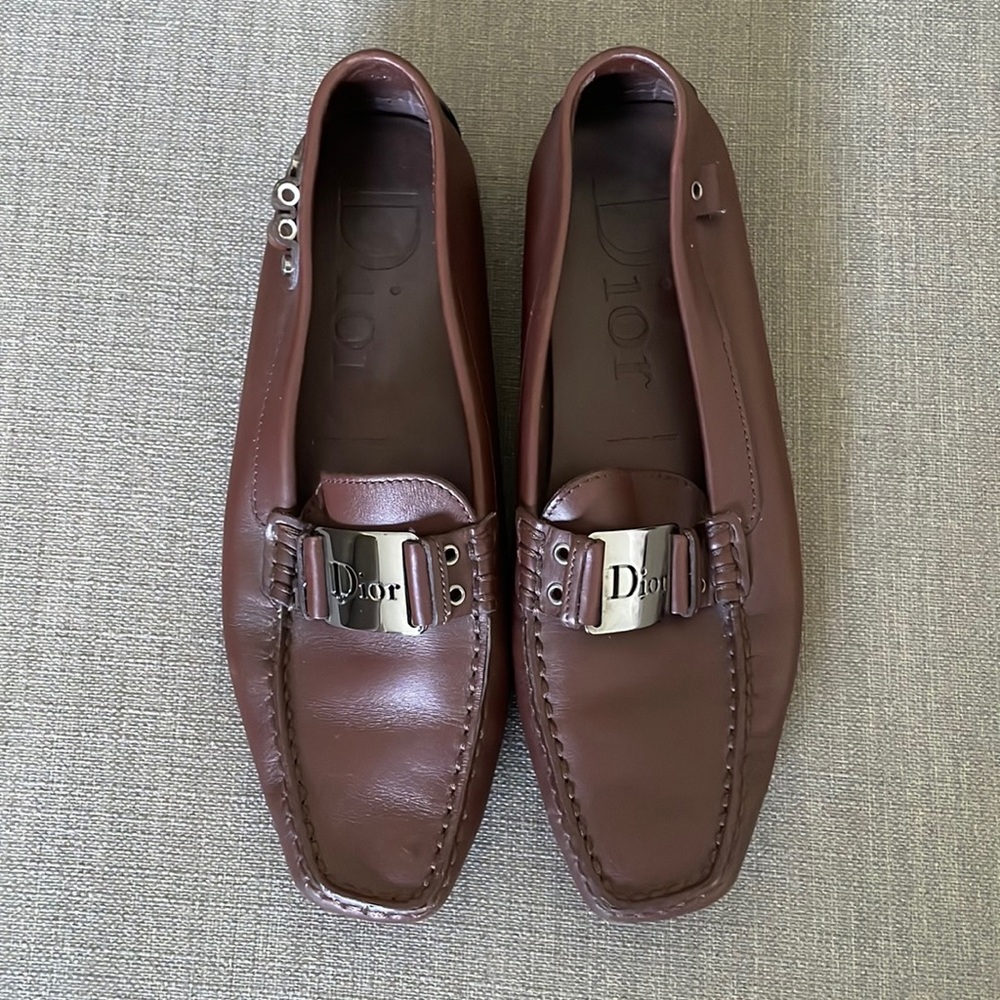 Christian Dior Leather Loafers